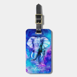 Hipster Elefantennebel Raum.                     Gepäckanhänger