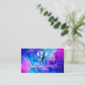 Hipster Elefantennebel Raum. Visitenkarte (Stehend Vorderseite)