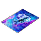 Hipster Elephant Nebula Space Notizblock (Linke Seite)