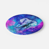 Hipster Elephant Nebula Space Pappteller (Schrägansicht)