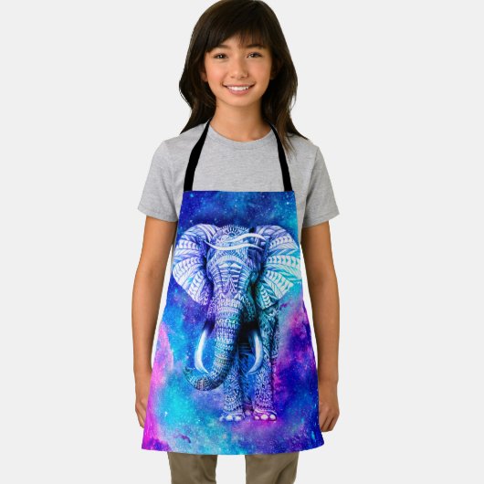 Hipster Elephant Nebula Space Schürze (Insitu)