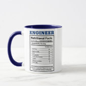 Hipster Engineer Ernährungswissenschaften Witze Pu Tasse (Links)