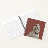 Hipster English Setter Notebook für Dog Lovers Notizblock (Innenseite)