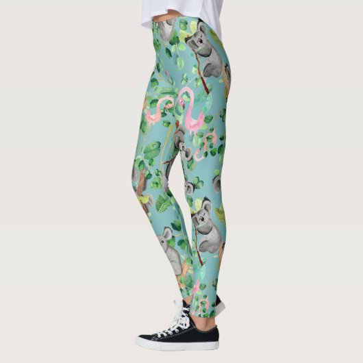 Hipster Exotic Koala Design Niedlich Girls Leggings (Links)