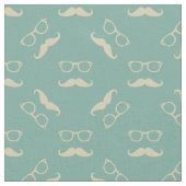 Hipster Eyeglasses und Mustache #6 ID1073 Stoff (Nahaufnahme)