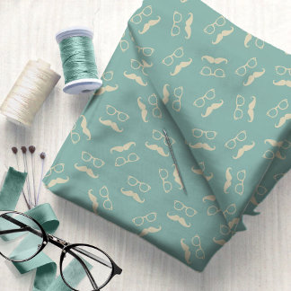 Hipster Eyeglasses und Mustache #6 ID1073 Stoff