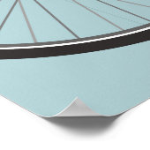 Hipster Fahrrad mit Individuelle Name 20x28 Poster (Ecke)