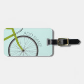 Hipster Fahrrad mit Individuelle Name Gepäckanhänger (Vorderseite horizontal)