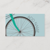 Hipster Fahrrad mit Individuelle Name Visitenkarte (Vorderseite)