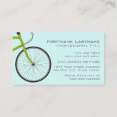 Hipster Fahrrad mit Individuelle Name Visitenkarte (Rückseite)