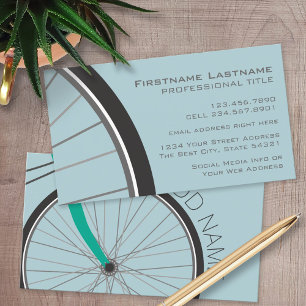Hipster-Fahrrad mit individuellem Namen Visitenkarte