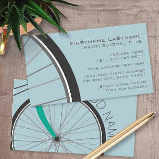 Hipster-Fahrrad mit individuellem Namen Visitenkarte