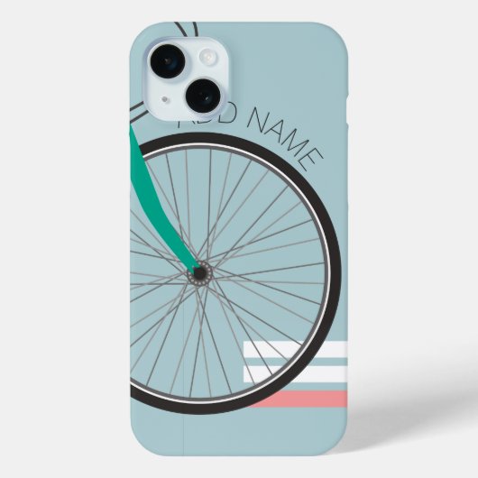 Hipster Fahrrad Pastellrad Individuelle Name Case-Mate iPhone Hülle (Rückseite)