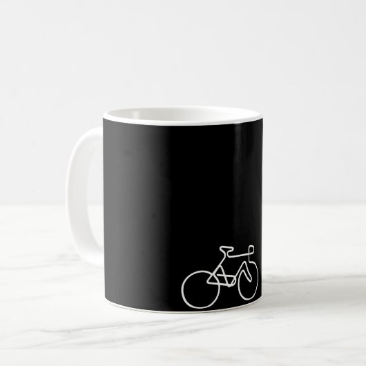 Hipster-Fahrrad-Tasse Kaffeetasse (Vorderseite Links)