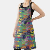 Hipster-Farbbart und Mustache-Muster Schürze (InSitu)