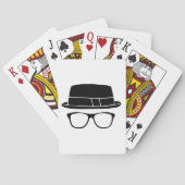 Hipster Fedora Spielkarten (Rückseite)