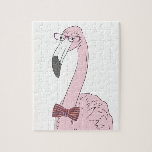 Hipster-Flamingo Puzzle (Vertikal)