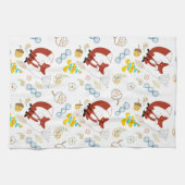 Hipster Forest Fox Baby Kinderzimmer Handtuch (Horizontal)