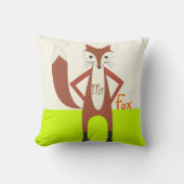 Hipster Forest Fox Baby Kinderzimmer Kissen (Vorderseite)