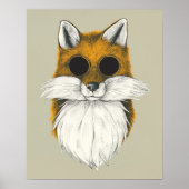 Hipster Fox Poster (Vorne)
