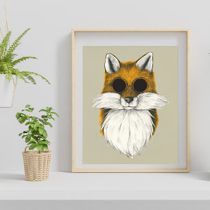 Hipster Fuchs Poster