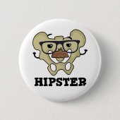Hipster Funny Angesagt Bone Anatomie Pun Button (Vorderseite)