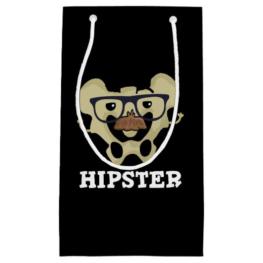 Hipster Funny Angesagt Bone Anatomie Pun Dark BG Kleine Geschenktüte (Vorderseite)
