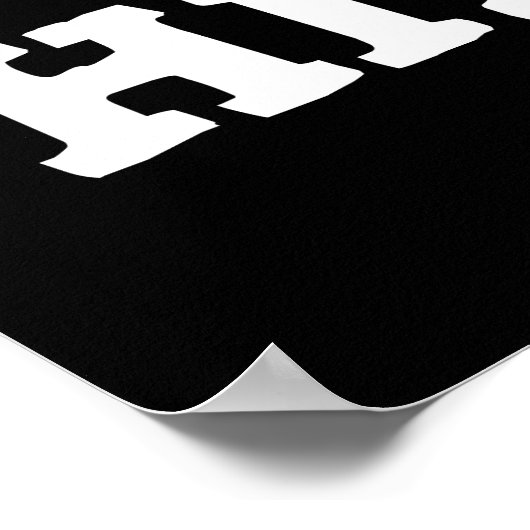 Hipster Funny Angesagt Bone Anatomie Pun Dark BG Poster (Ecke)