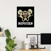 Hipster Funny Angesagt Bone Anatomie Pun Dark BG Poster (Heimbüro)