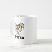 Hipster Funny Angesagt Bone Anatomie Pun Kaffeetasse (Vorderseite Links)