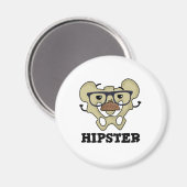 Hipster Funny Angesagt Bone Anatomie Pun Magnet (Vorderseite/Rückseite)