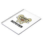 Hipster Funny Angesagt Bone Anatomie Pun Notizblock (Linke Seite)