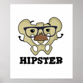 Hipster Funny Angesagt Bone Anatomie Pun Poster (Vorne)