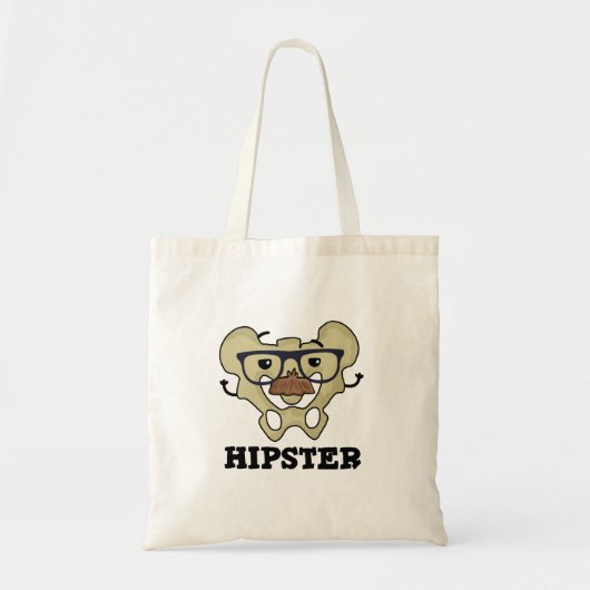 Hipster Funny Angesagt Bone Anatomie Pun Tragetasche (Vorne)