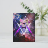 Hipster-Galaxie Postkarte (Stehend Vorderseite)