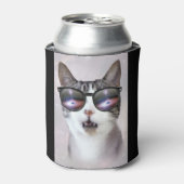 "Hipster Galaxy Space Cats" LOL Funny Can Cooler Dosenkühler (Kanne Vorderseite)