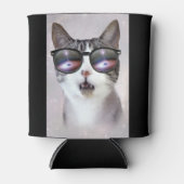 "Hipster Galaxy Space Cats" LOL Funny Can Cooler Dosenkühler (Vorderseite)