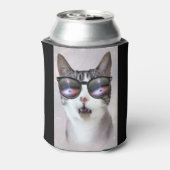 "Hipster Galaxy Space Cats" LOL Funny Can Cooler Dosenkühler (Kanne Rückseite)