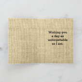 Hipster Geburtstagskarte Karte (Innenseite)