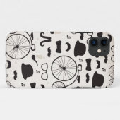 Hipster Geek-Schnurrbartjazz Case-Mate iPhone Hülle (Rückseite (Horizontal))