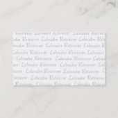 Hipster-gelber Labrador-Welpe Visitenkarte (Rückseite)