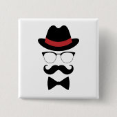 Hipster Gentleman Elements Button (Vorderseite)