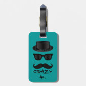 Hipster Gepäckanhänger (Rückseite vertikal)