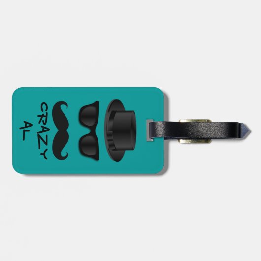 Hipster Gepäckanhänger (Rückseite horizontal)