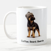 Hipster German Shepherd mit Beanie Swagger Kaffeetasse