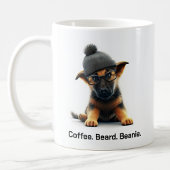 Hipster German Shepherd mit Beanie Swagger Kaffeetasse