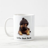 Hipster German Shepherd mit Beanie Swagger Kaffeetasse (Links)