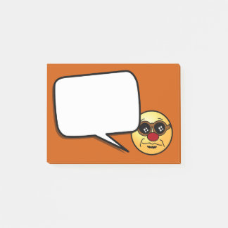 Hipster-Gesicht Grumpey Post-it Klebezettel