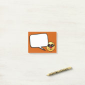 Hipster-Gesicht Grumpey Post-it Klebezettel (Auf Schreibtisch)