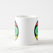 Hipster-Gesicht Kaffee-Tasse Kaffeetasse (Mittel)
